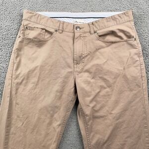 Peter Millar Pants Mens 34x31 Khaki Chino Soft Touch Twill Straight Leg Golf